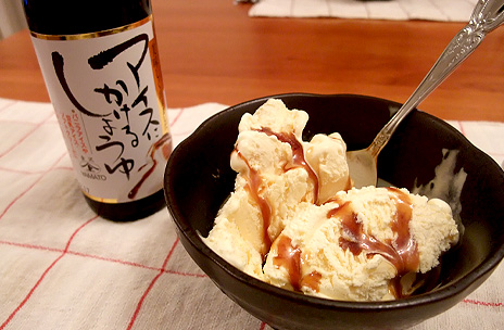 アイスにかける醤油
